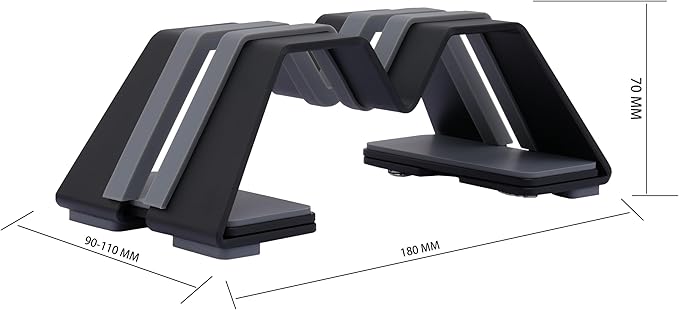 Adjustable Vertical Laptop Stand - Aluminum, Universal Fit for All Laptops (10-30mm Thickness) - Fashion Design, Adjustable Width, Anti-Slip & Scratch-Resistant, Patented Design
