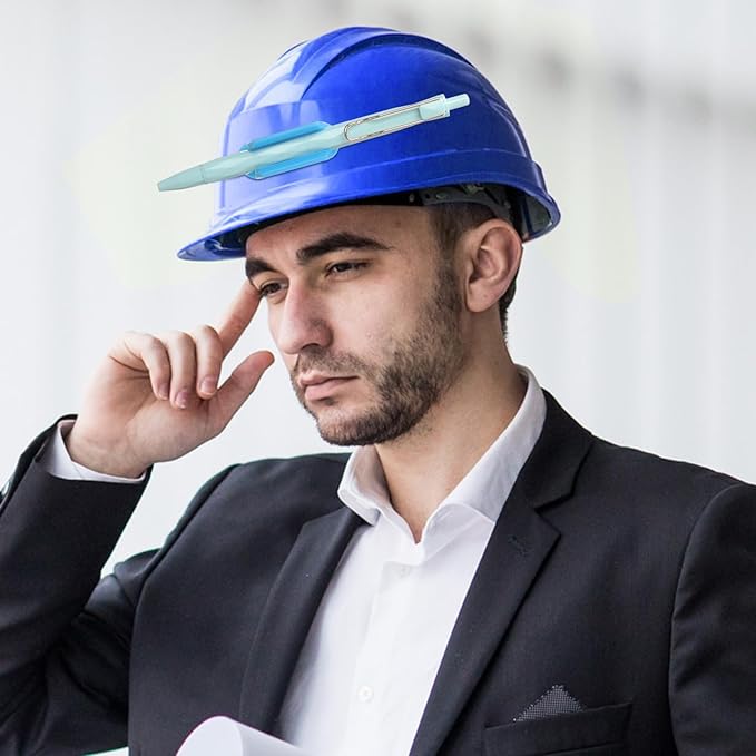 Sherr 48 Pack Adhesive Pencil Holders for Desk Upgraded Pen Holder for Desk Silicone Flexible Adhesive Pen Marker Organizer Clipboard Classroom School Office Accessories Teacher Supplies(Blue)