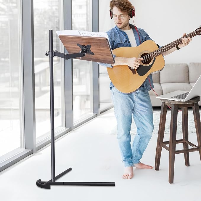 Laptop Stand for Couch, Height Adjustable Laptop Tray Tablet Book Stand for Reading in Bed, Compatible with Ipad Pro 12.9 Inch, Surface Laptop, Ipad Air, iPad mini,MacBook Pro/Air