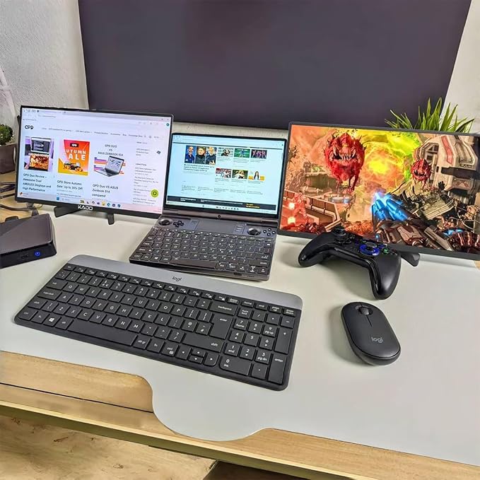 Kado Tablet Stand for Portable Monitor, Adjustable Tablet Holder Foldable, iPad Accessories for Office Compatible with Kindle, Switch, Surface Pro, iPad Pro/Air/Mini, iPhone Pro/Max/Plus