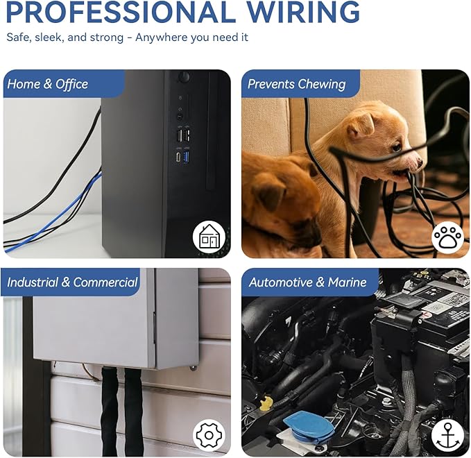 Polyamide Braided Sleeving, 33ft Expandable Wire Loom Abrasion Resistant Split Cable Sleeve for Automotive Harness, Computer Case & Cable Management (Army Green, 25mm(1"))