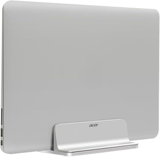 acer Vertical Laptop Stand Holder-MacBook Air Stand Vertical Aluminum with Adjustable Dock Slot Size, Aluminum Desktop Notebook Dock Holder Fits All MacBook, Gaming Laptops, Chromebook
