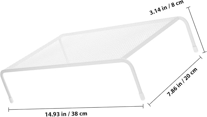 Veemoon Monitor Stand Riser for Desk, Single-Layer Desktop Computer Screen Riser with Storage Organizer, Laptop Holder Rack for Office and Home Workstation