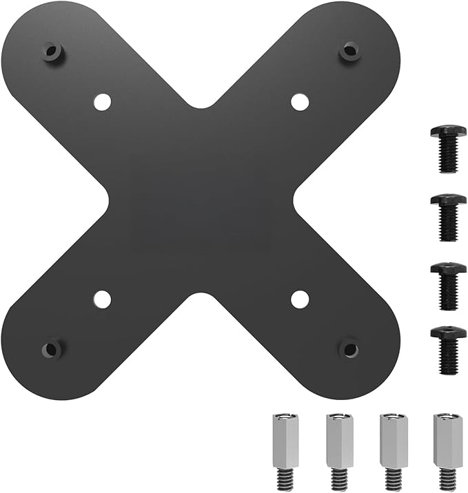 Kado Wall/Arm Mount Adapter Bracket Plate, 50x50mm to 75x75mm Mounting Pattern Converter Universal for Monitors, TVs, Mini PCs and Sceptre Displays