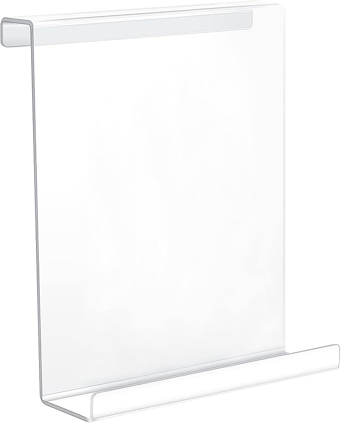 Jetec Treadmill Book Holder, Clear Acrylic Reading Rack for Treadmill Tablet Rack Universal Holder Tablet Magazines Books for Gym Exercising(9 x 11 x 3.5 Inches)