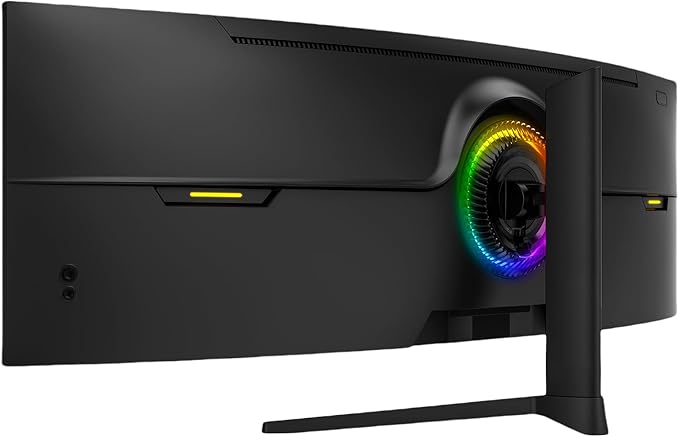 Gawfolk 49 Inch Curved Gaming Monitor,1500R PC Screen 120hz DQHD 5120x1440, Computer Screen for Home Office Business, DP, HDMI, Support Wall Mount 100x100mm