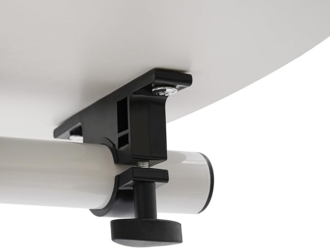 Rolling Laptop Desk Stand, Main Side Table Desktop for Bed, Portable Overbed Bedside Mobile Laptop Table, Rolling Adjustable Height Standing Desk Tiltable Desktop