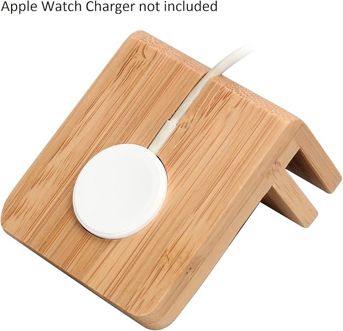 MobileVision Compatible Stand for Apple iWatch Adapter for use with Bamboo Charging Stations and Multi-Device Organizers