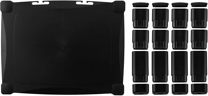 Kantek Single-Level Monitor Stand, 17" X 13.25" X 3" To 6.5", Black, Supports 50 Lbs