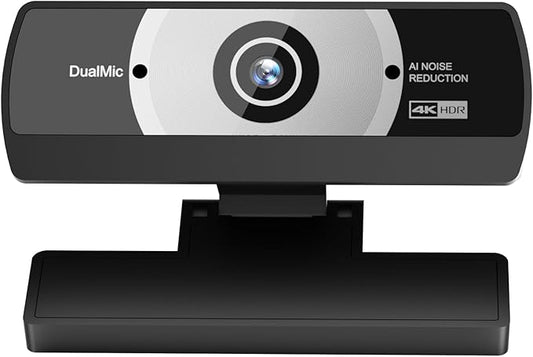 4K Webcam for PC, Full HD Video Calling, HD Light Correction, Works with Skype, Zoom, FaceTime, Hangouts, PC/Mac/Laptop/MacBook/Tablet