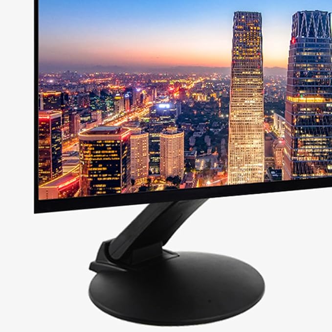 Uonlytech Adjustable Folding Monitor Stand Base for 14-27 Inch LCD Screens, Desktop Computer Monitor Riser with 1.5-Inch Thick Support Holding Up to 6.5Kg for Home and Office Use