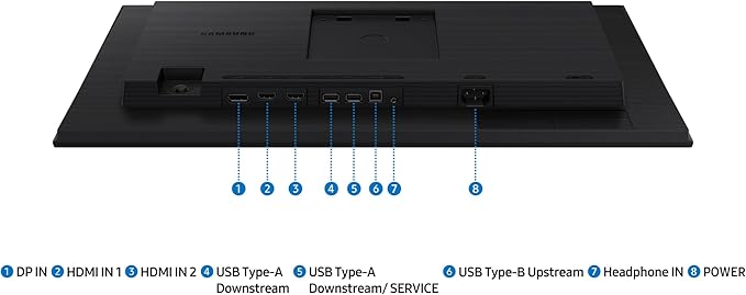 Samsung 24” (S40GD) Borderless Business Monitor with IPS Panel, 100Hz Refresh Rate, Eye Saver Mode, Ergonomic Design, Game Picture Mode, LS24D402GANXGO, 3 Yr Warranty