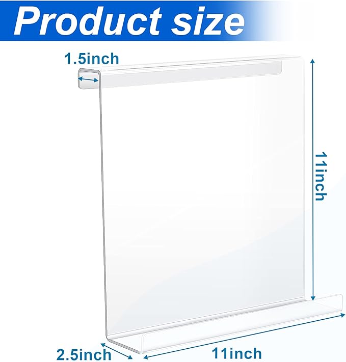 Jetec Treadmill Book Holder, Clear Acrylic Reading Rack for Treadmill Tablet Rack Universal Holder Tablet Magazines Books for Gym Exercising(11 x 11 x 2.5 Inches)