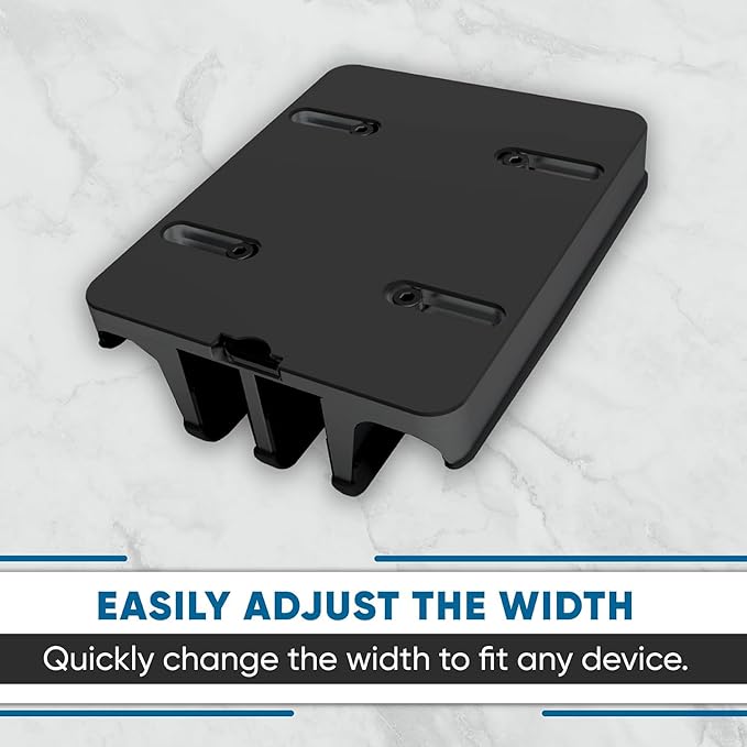 Elestoria 4- Slot Vertical Laptop Stand - Aluminum Laptop Stand Vertical for Desk - Fits MacBook Pro/Air, Surface, Mobiles & Gaming Laptops up to 17.3" - Heavy Duty Laptop Holder for Desk - Black