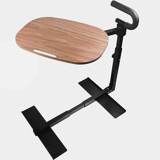 (Black 360° Sofa Rotating Table) Auxiliary Standing Tray 360 Degree and Height Adjustable Rotating TV and Laptop Table, Ergonomic Auxiliary Safety Standing Handle