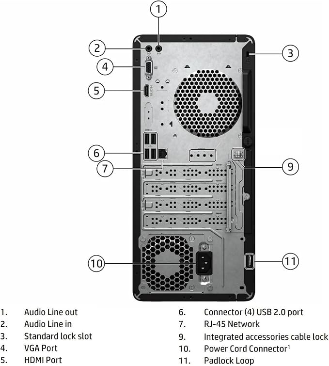 HP Desktop Computer Tower PC for Home Student & Business, 13th Gen Intel Quad-Core Processor, 16GB DDR4 RAM, 256GB PCIe SSD, WiFi Adapter, VGA, HDMI, RJ-45, Keyboard and Mouse, Windows 11 Home