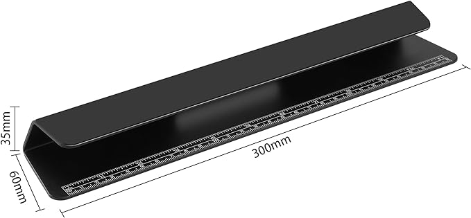 Portable Laptop Wedge Airflow Cooling Stand, Aluminium Laptops Feet Legs Improved Ergonomics, Stability, and Versatility - Compatible with MacBook and All Laptop, with Ruler