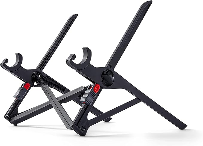 Roost V3 - Ultra Portable and Adjustable Laptop Stand - Eye‑Level Anywhere - 6.5 to 12.5 inch Screen Lift - Patented Rigid Folding Structure and Self-Adjustings Laptop Grips (for 12" to 18" laptops)
