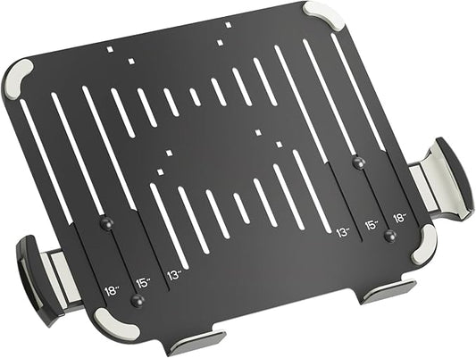suptek Adjustable 13 to 18 inch Laptop VESA Arm Mount Tray for Monitor Arms and Stands (Tray Only),Fits 75x75/ 100x100 mm VESA Mount Holes,and Supports Weight up to 10lbs,Black(TP007)