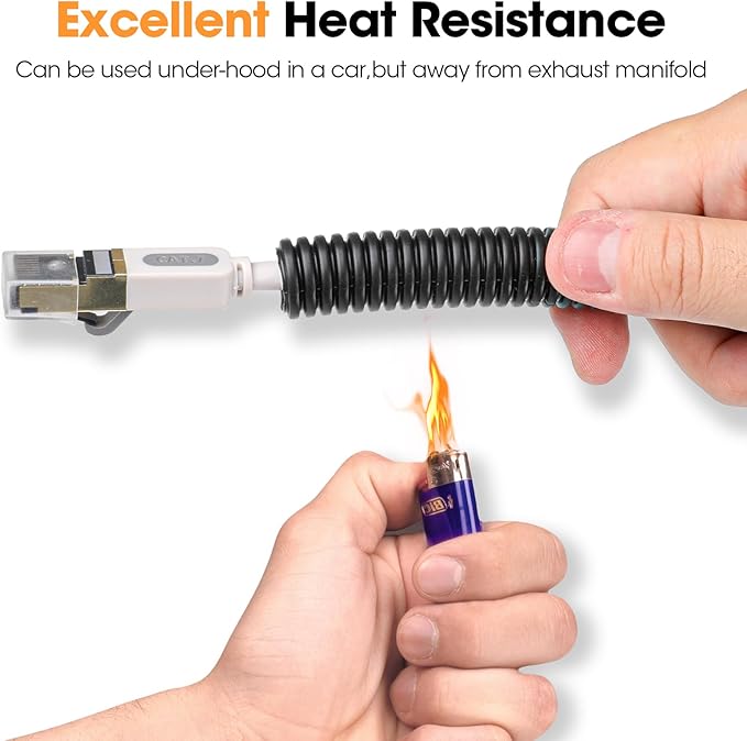 50 FT Wire Loom 1/2 Inch, Split Wire Loom Tubing Wire Conduit, Wire Protector Tubing – Black