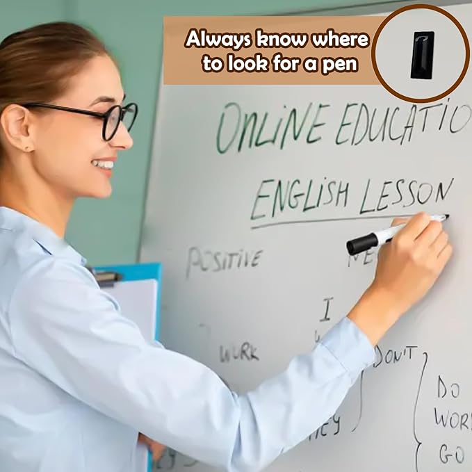 AIERSA Pencil Holder for Desk,20Pcs Pen Holders for Classroom Clipboard Attachment,Silicone Adhesive Pencil Holder for School Student Kids Desk Teacher Office Accessories