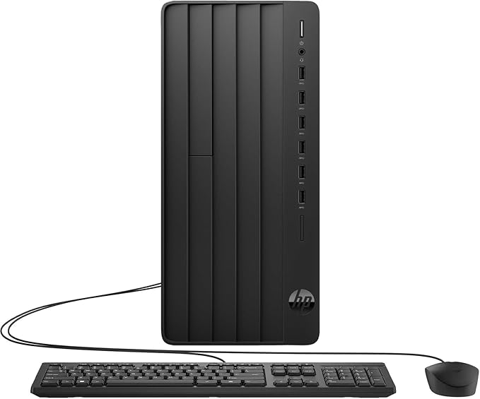 HP Desktop Computer Tower PC for Home Student & Business, 13th Gen Intel Quad-Core Processor, 16GB DDR4 RAM, 256GB PCIe SSD, WiFi Adapter, VGA, HDMI, RJ-45, Keyboard and Mouse, Windows 11 Home