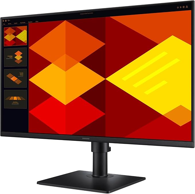 Samsung 27” (S40GD) Borderless Business Monitor with IPS Panel, 100Hz Refresh Rate, Eye Saver Mode, Ergonomic Design, Game Picture Mode, LS27D408GANXGO