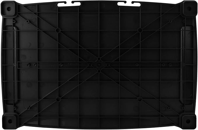 Kantek Extra Wide Single Level Height-Adjustable Monitor/Laptop Stand, 20-Inch Wide x 13.25-Inch Deep x 3 to 6.5-Inch High, Black (MS500)