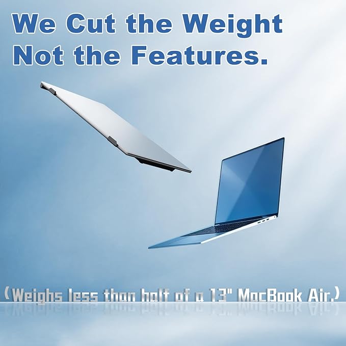 Teamgee 14” Laptop Screen Extender, FHD 1080P Portable Monitor, Ultra-Thin & Lightweight Second Display for Travel, Work, and Gaming, Plug & Play for Mac/Windows/Android/Dex