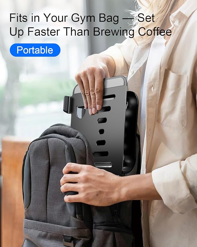 Adjustable Laptop Stand, Aluminum Portable Laptop Riser for Desk Foldable, Ergonomic Computer Notebook Stand Holder for MacBook Air Pro, Dell XPS, HP and All 10–17 Inch Laptops, Black