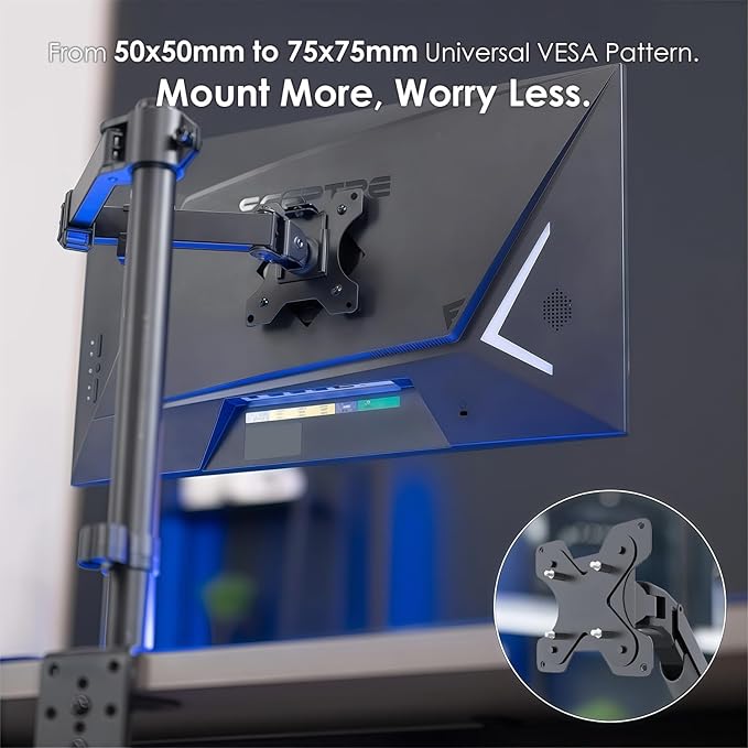 Kado Wall/Arm Mount Adapter Bracket Plate, 50x50mm to 75x75mm Mounting Pattern Converter Universal for Monitors, TVs, Mini PCs and Sceptre Displays