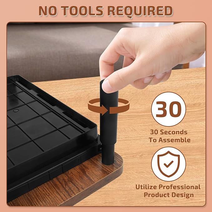 Monitor Stand, Rich Brown Monitor Riser, Monitor Stand for Desk, Stand Monitor, Solid Wood & Metal Computer Monitor Stand, Ergonomic TV Riser Block, 2 Pack, Rich Brown, 14.5 Inch