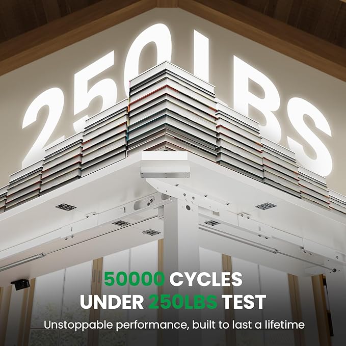 SIAGO L-Shaped Standing Desk - 63 x 55 Inch Adjustable Corner Standing Desk with Charging Station - L Shape Sit Stand Table with Memory Controller, Splice Board for Home Office