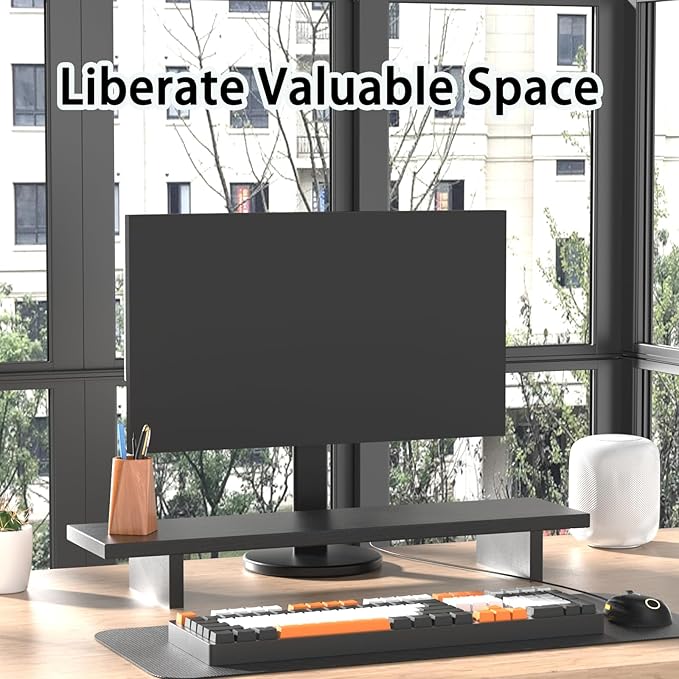 Wooden Pen Holder for Desk - Pencil Cup for Office School Supplies Storage, Natural Wooden pencil cup for students