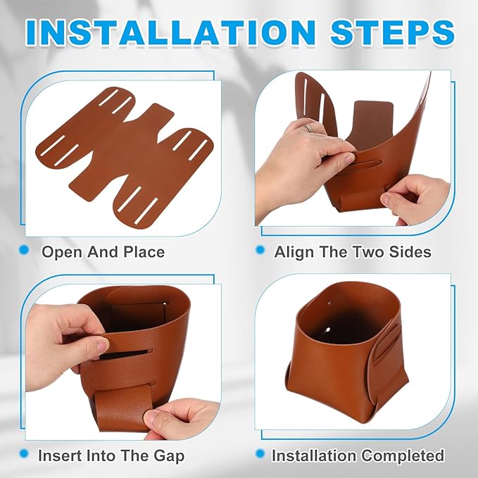 PATIKIL 2Pack Leather Desk Organizer, Leather Pencil Pen Holder Jewelry Valet Tray Hair Accessories Organizer for Bedroom Drawer Office Key Wallet Watch Pen Pencil Glasses, Dark Green