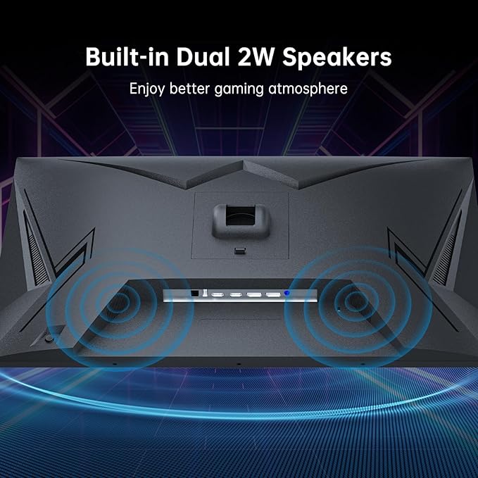 KTC 27 Inch Gaming Monitor - 2K QHD 2560 x 1440 Monitor, Up to 210Hz & 1ms, Bulit-in Speakers, Adaptive Sync, HDR400, 131% sRGB, IPS Monitors Gamer with HDMI 2.0 x 2 & DP1.4 x 2, H27T22C-3