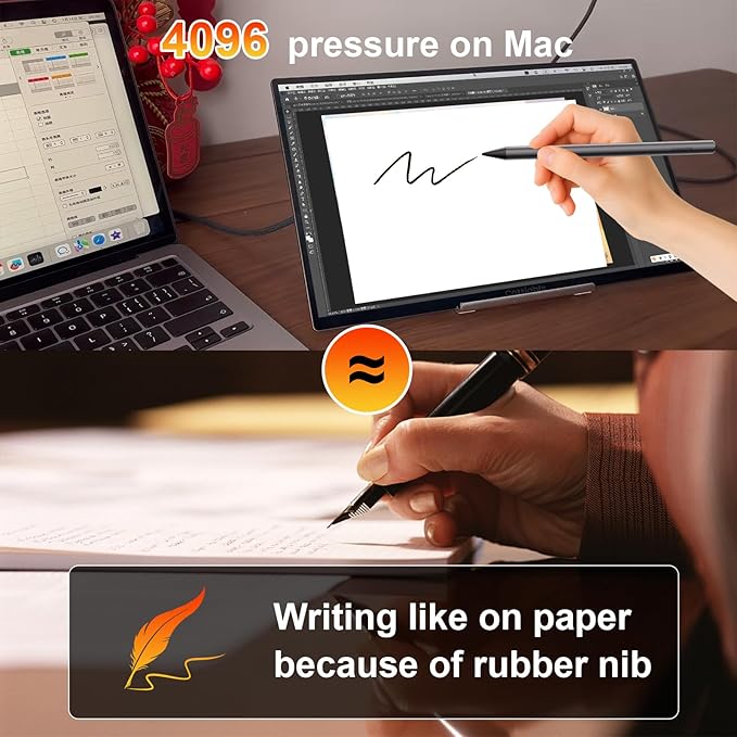 Portable Monitor Touchscreen for Mac 13.3" 2.5K Touch Screen Monitor with Protective Sleeve, USB-C Plug & Play 1500:1 0.22" Ultra-Thin Laptop Screen Extender for Mac Laptop PC Switch