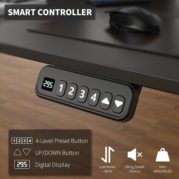 63 x 30 Inch Electric Standing Desk with 2 Drawers, Adjustable Height Widened Stand Up Desk with Storage, Sit to Stand Ergonomic Workstation for Home Office, Classic Black