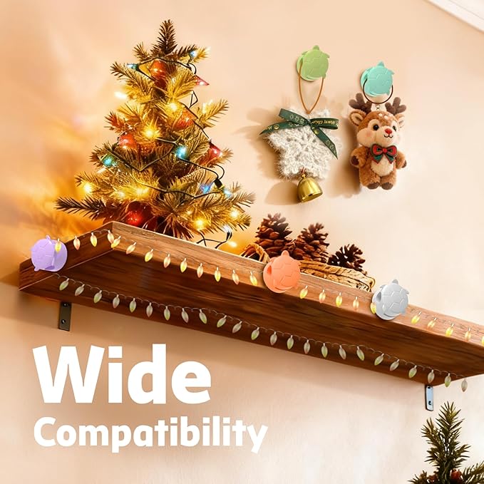 8 Pack Rotatable Cable Clips, Cord Organizer Spring Clip Cord Holder for Nightstand Cable Holders for Cords Charging Cable Organizers Cable Management for Desk Office Car Wall (White)