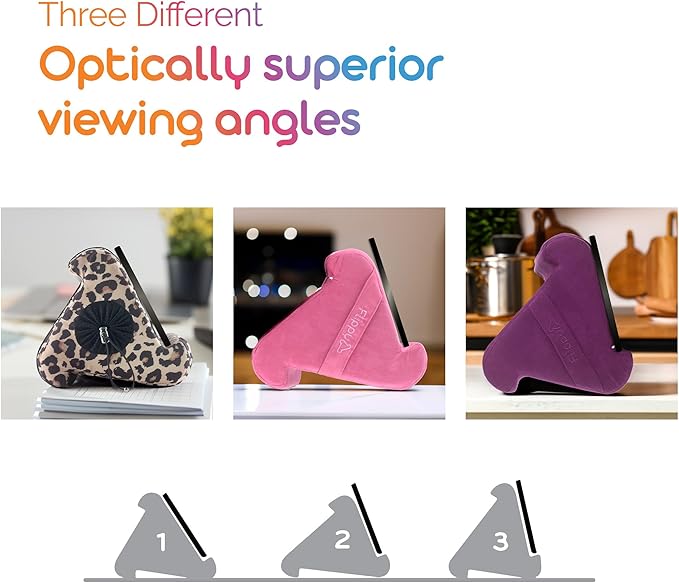 Flippy Original Tablet Pillow Stand & iPad Holder, Gift for Book Lovers & Readers, Multi-Angle Stand with Storage for Lap, Desk & Bed, Compatible with Kindle, Fire, iPad & Samsung, I Wanna Go to Miami