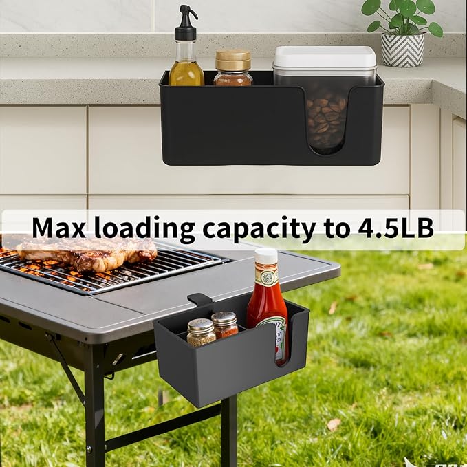 OOKUU 3-in-1 Desk Organizer - Large Desk Cup Holder Clamp, Pencil Holder and Phone Stand - Detachable Anti-Spill Table Cup Holder, Office & PC Gaming Desk Accessories for Cup, Phone and Pen (Black)