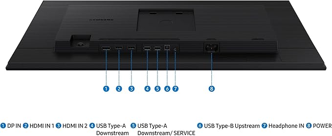 Samsung 27” (S40GD) Borderless Business Monitor with IPS Panel, 100Hz Refresh Rate, Eye Saver Mode, Ergonomic Design, Game Picture Mode, LS27D402GANXGO, 3 Yr Warranty