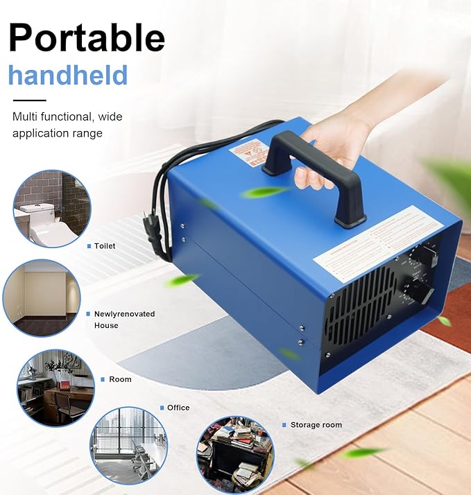 0zone Generator, 3500 Sq/Ft 0zone Machine Ionizer for Industrial, Commercial, Home, Car, Basement