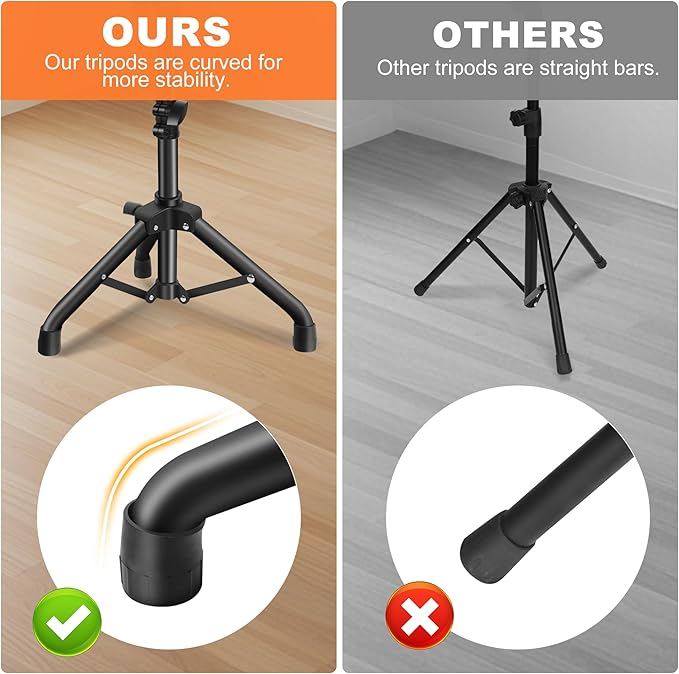 Projector Stand,Projector Laptop Stand Tripod Laptop Tripod Stand Height 24.4" To 46" Laptop Floor Stand For Dj Equipment, Outdoor Movies, Office, Home, Stage Or Studio (Black)