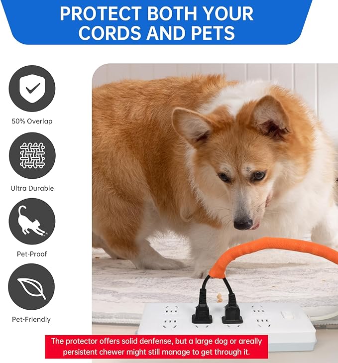 Split Braided Cable Sleeve，Flexible Wire Loom Tubing, Automotive Cord Protector Pet Proof, Cable Management for Computer TV Electric Wires Harness 16ft (Orange, 8mm（5/16")