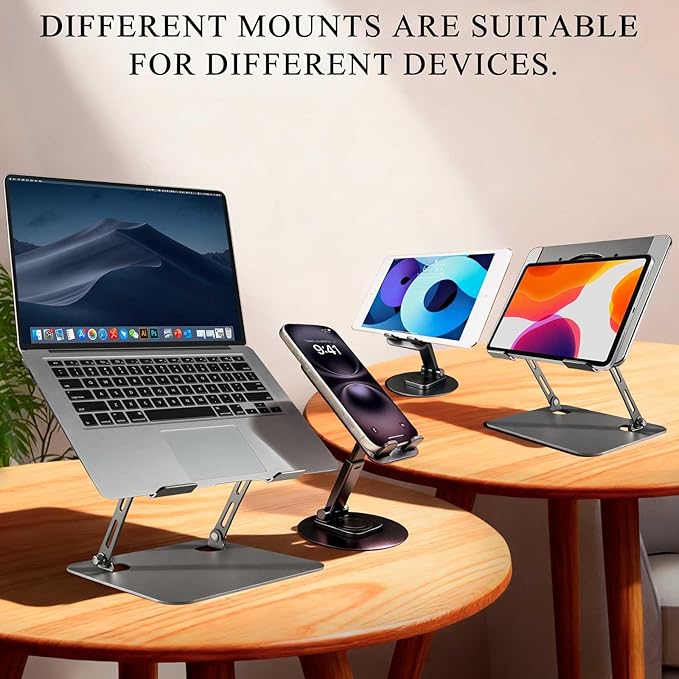 Laptop Stand for Desk, Laptop Riser with Active Cooling Fan, Widely Compatible with MacBook and Other Computer Accessories、Computer Stand for Laptop