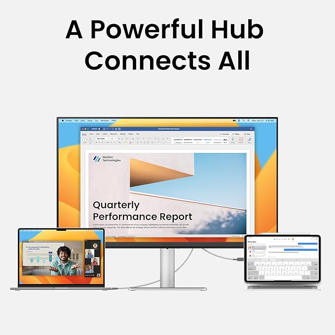 BenQ MA320U 32” 4K 3840x2160 Monitor for MacBook® Pro/Air, Dual USB-C, 90W Power Delivery, Mac Color Match, USB Hub, Brightness & Volume Control on Mac, Height & Tilt Adjustable Stand, P3 Color Gamut