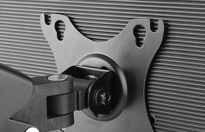 Rocelco Premium Double Monitor Desk Mount with USB 2.0 and Audio Port - Fits Dual 13" - 27" LED LCD Flat Screens - Pneumatic Full Motion Assist Adjustable Arm - Grommet and C Clamp - Black (R MA2)