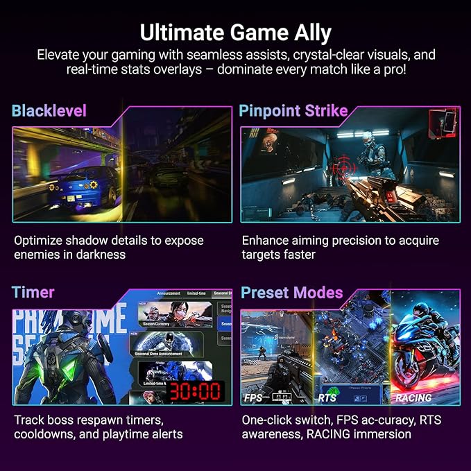 34 Inch Curved Monitor 180Hz, UWQHD 3440x1440p Ultrawide Gaming Monitor R1500 with Speaker, PIP/PBP, 4000:1 Contrast, sRGB126%, HDR, FreeSync & G-SYNC, 1ms(MPRT), HDMI/DP Port, Adjustable Stand, VESA