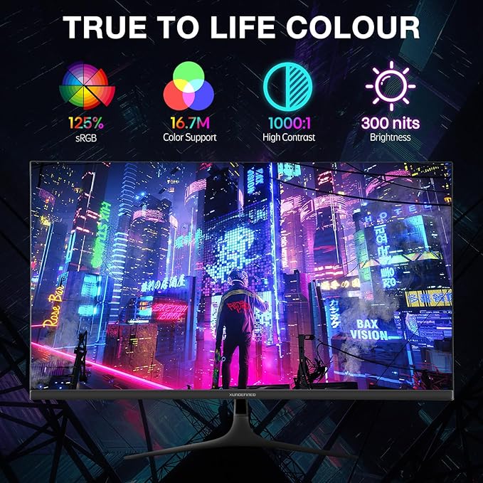 27 inch 1440P Gaming Monitor, 180Hz/144Hz Fast IPS 2K Computer Monitor with Speaker, Free-Sync & G-SYNC, 125% sRGB, HDR10, HDMI x2, DisplayPort x2, Compatible with Switch/Xbox/PS5, VESA Mountable